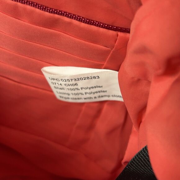 TRAVELON Red Full Zip Crossbody Purse Travel Bag-Adjustable Strap-Zip-Pockets - Picture 14 of 16